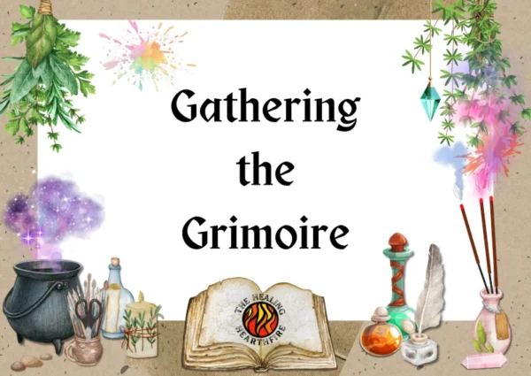 A simple version of the Gathering the Grimoire flyer